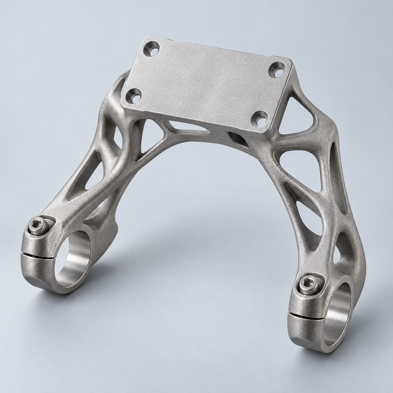 Concept render of a motorcycle instrument bracket